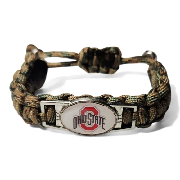 Ohio State Buckeyes Adjustable Charm Bracelet Fan Apparel & Souvenirs NCAA - Picture 1 of 3